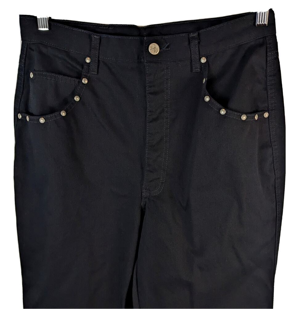Roper Studded Western Pants Juniors High Rise Size 15 16 31x36 Made USA